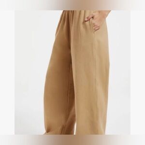 Good American Tan Wide Leg Pants